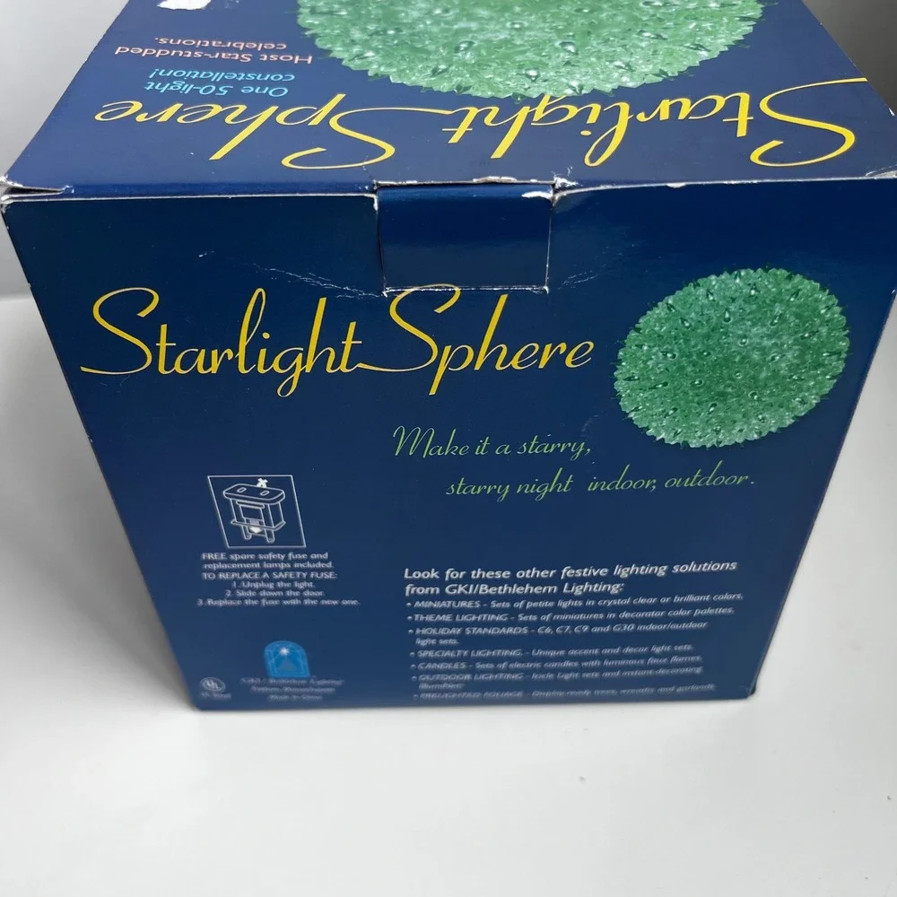 GKI Bethlehem Lighting Starlight Sphere 50 Light Green Indoor Outdoor 724604